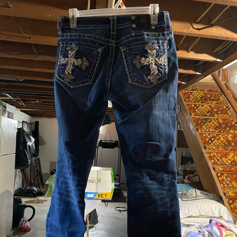Size 28 Miss Me Bootcut Jeans.